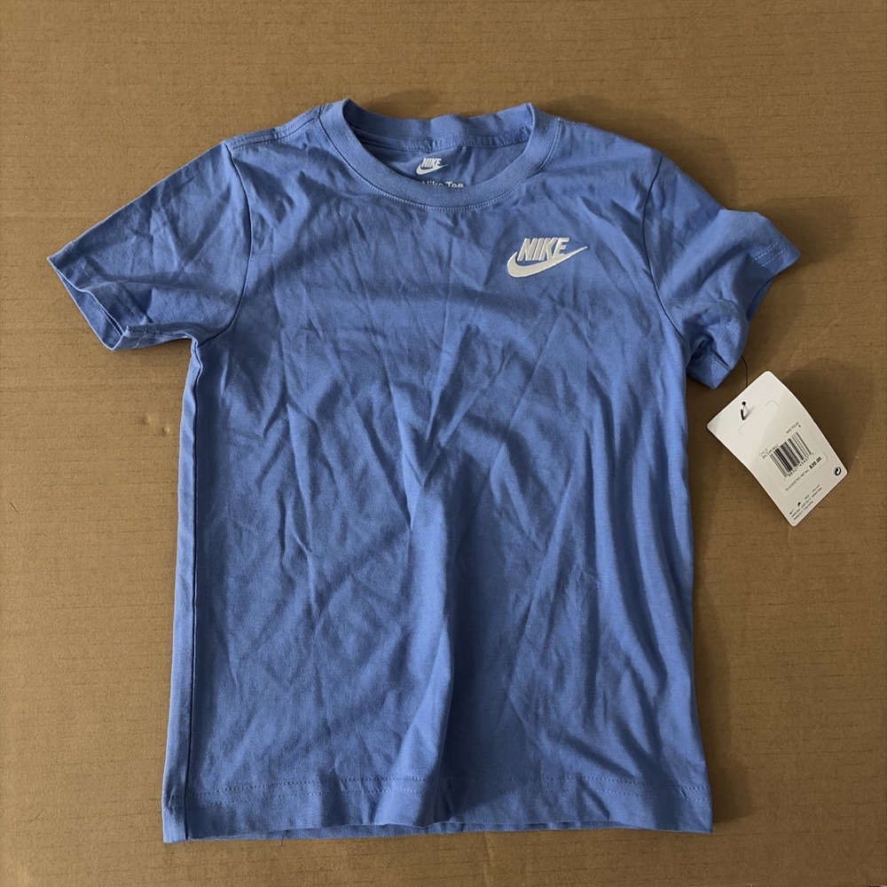 Size 2T: Nike Toddler Boys Sportswear Embroidered Futura T-shirt Blue 76C545-BGZ